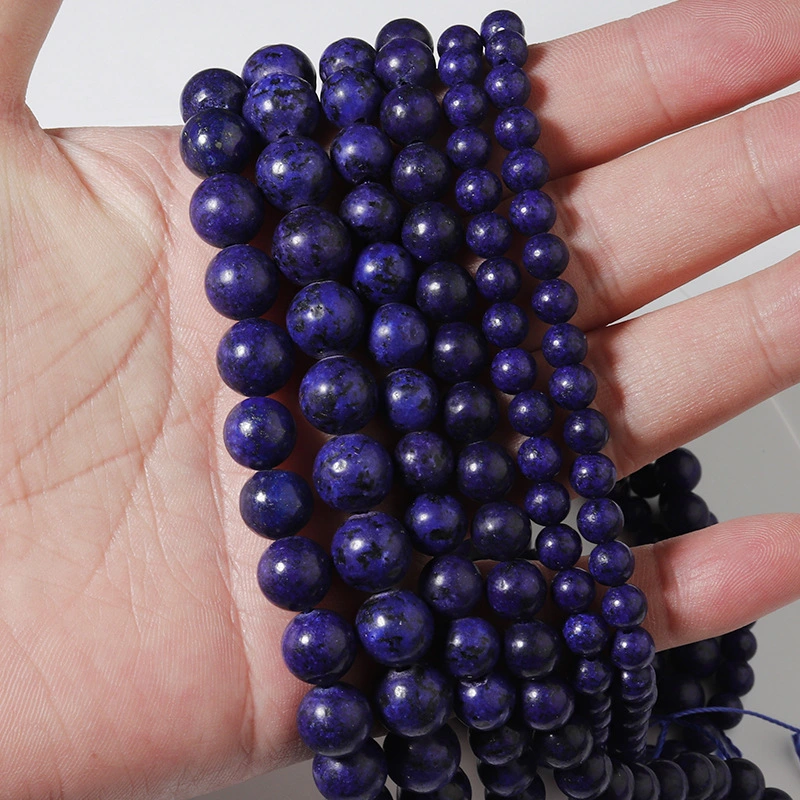 Add Color Lapis Lazuli Loose Beads Semi-finished Diy Jewelry Accessories