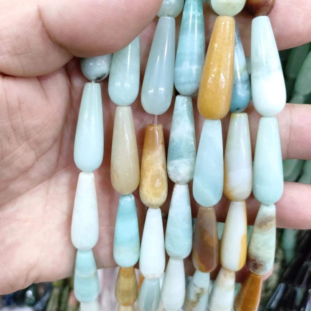 Natural Stone Water Drop Hosta Flower Diy Handmade Material