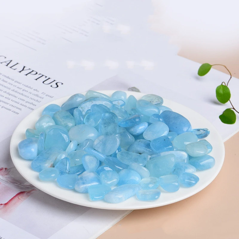 Household Natural Aquamarine Aquarium Crystal Gravel