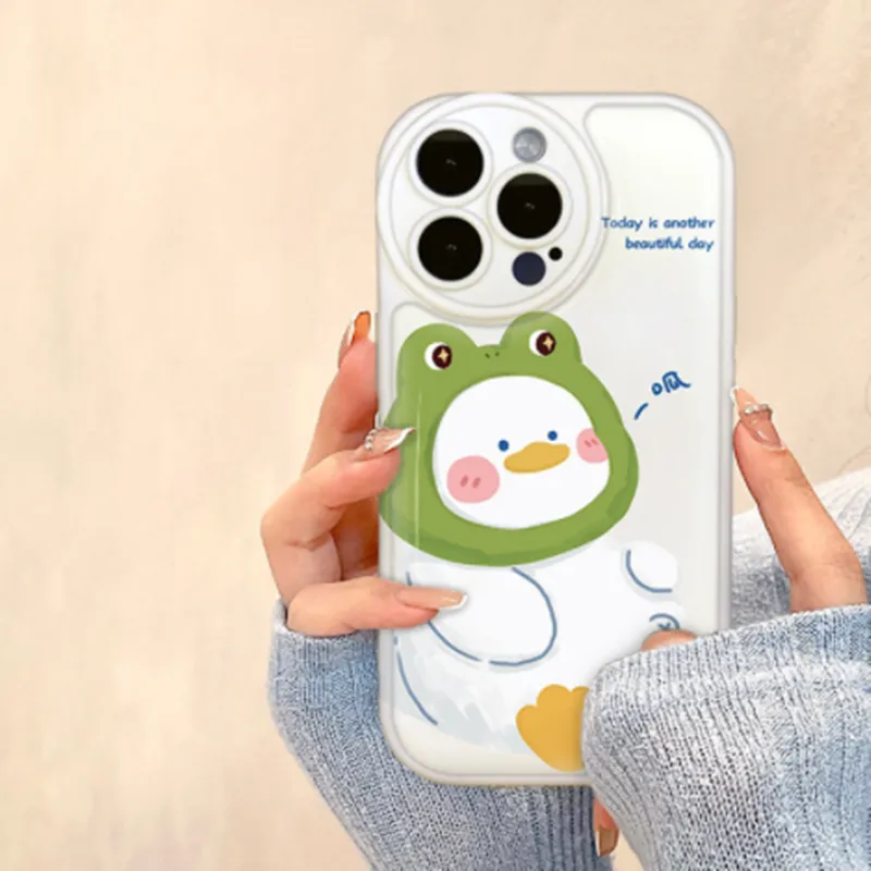 Mobile Phone Case Shy Duck Suitable For Simple IPhone13promax