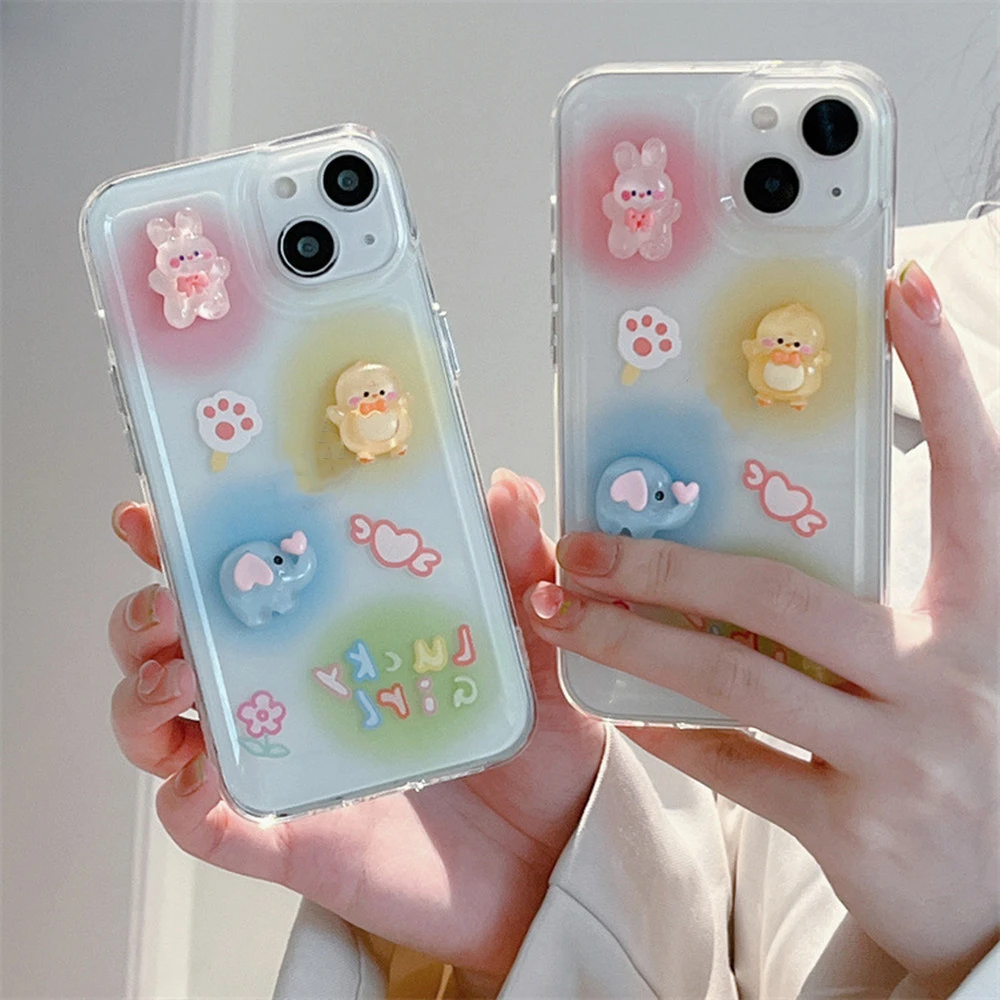 13pro Three-dimensional Cartoon Animal Xr Mobile Phone Case