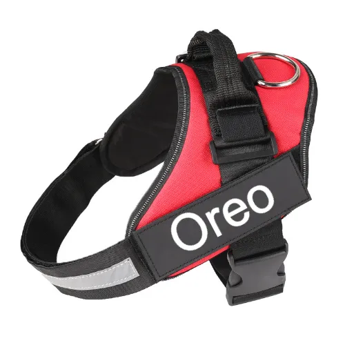 Red Oreo Dog Harness