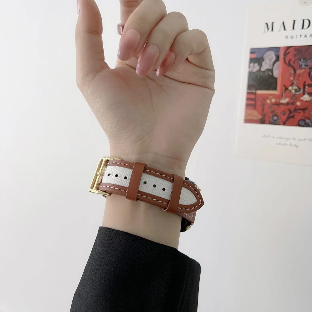 Suitable For Watch Strap Korean Simple Canvas