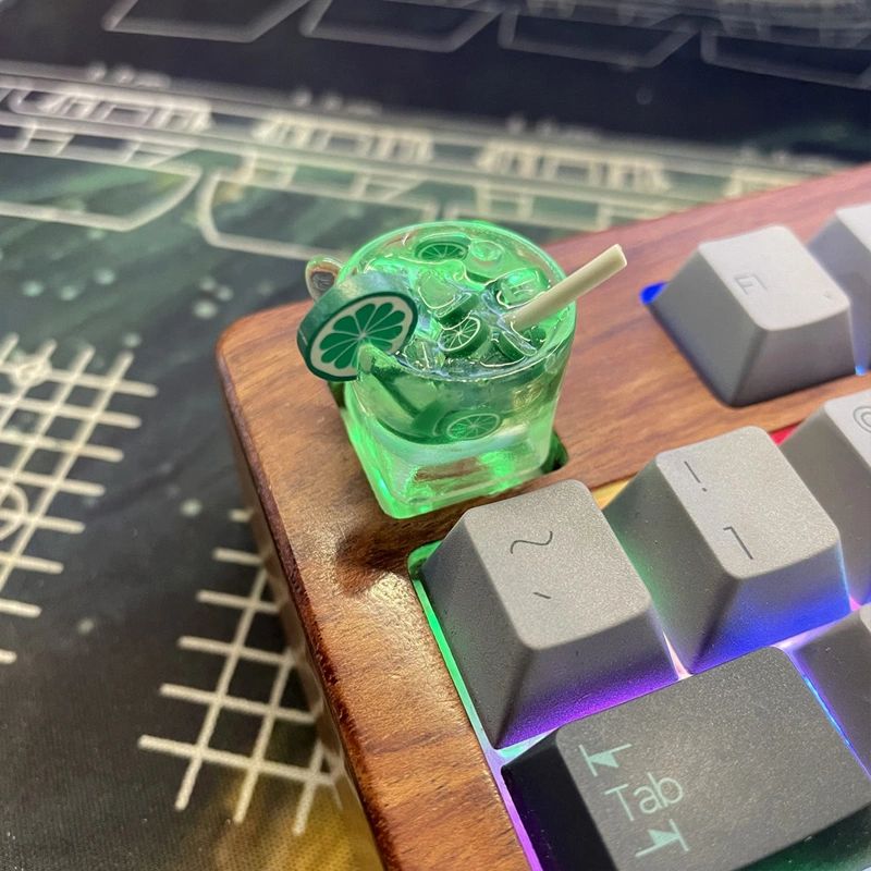 Lemon Tea Resin Personalized Mechanical Keyboard Keycaps