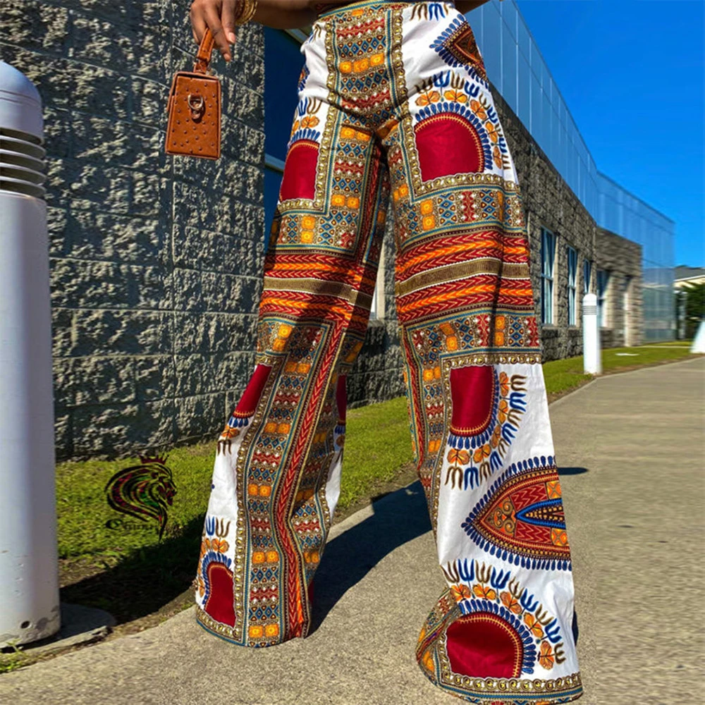 Printed Pocket Trousers Casual Track Pants