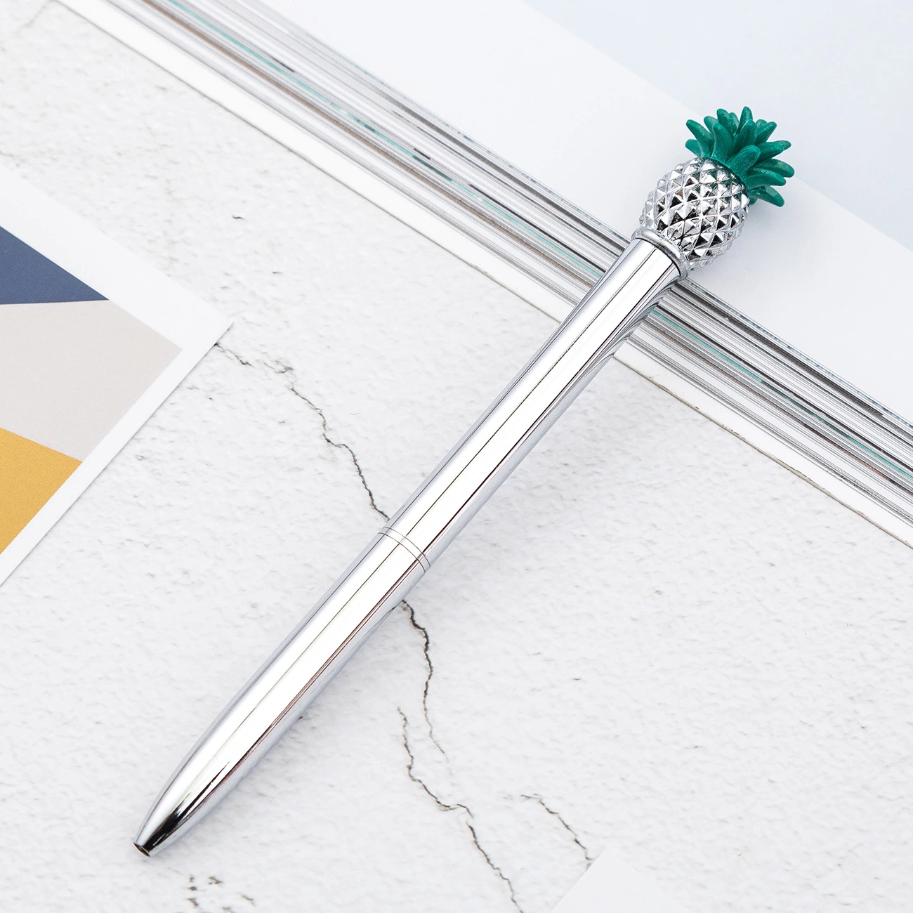 New Cute Pineapple Ballpoint Pen Metal