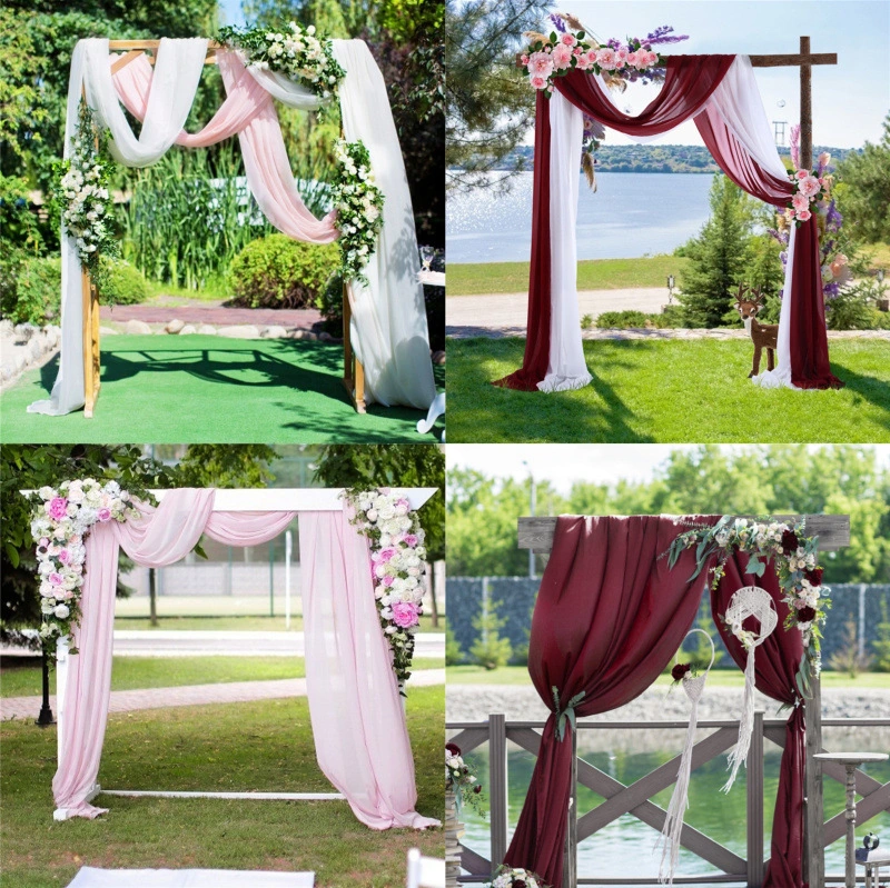 Arrange Wedding Birthday Party Decoration Chiffon Hanging Cloth