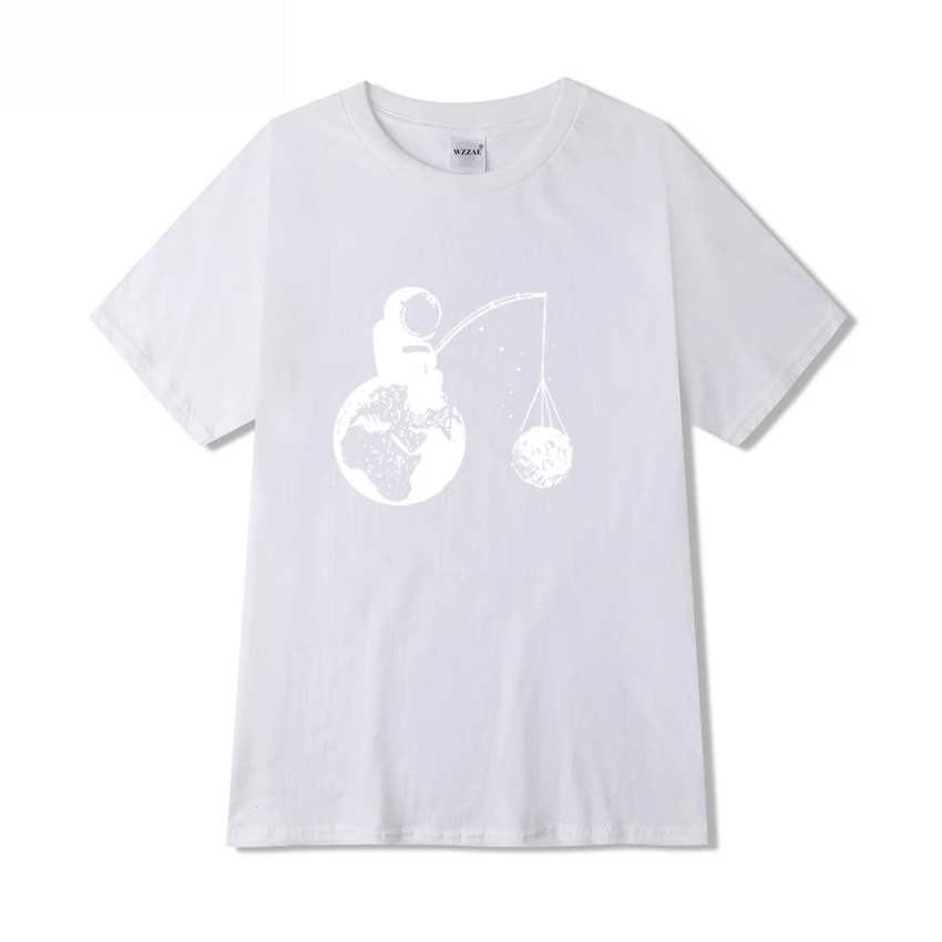 Men's Trendy Loose Astronaut Short Sleeve T-shirt