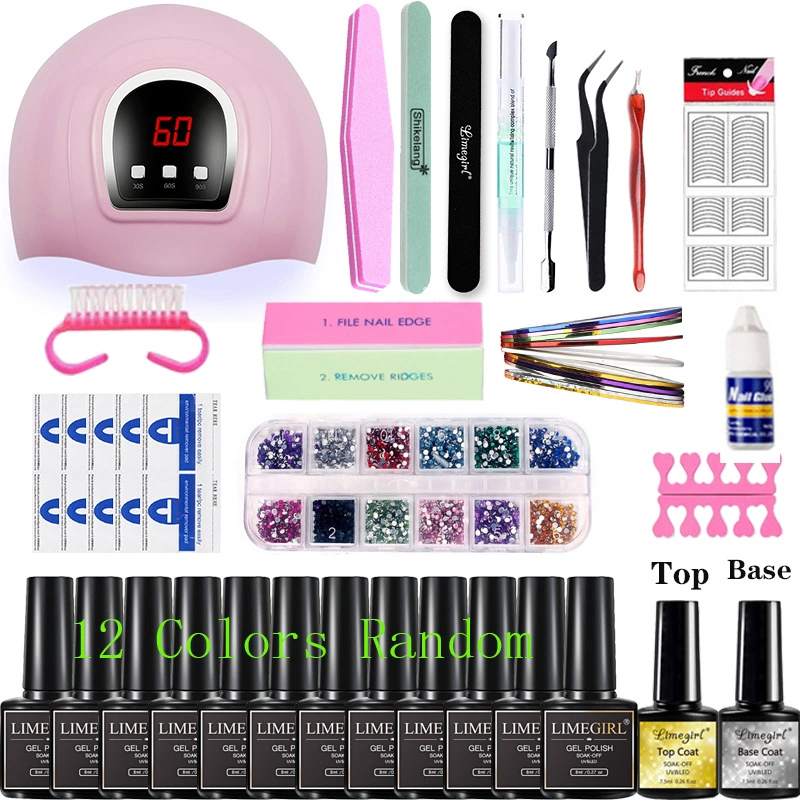 54W Nail Lamp Polisher Nail Polish Tool Set