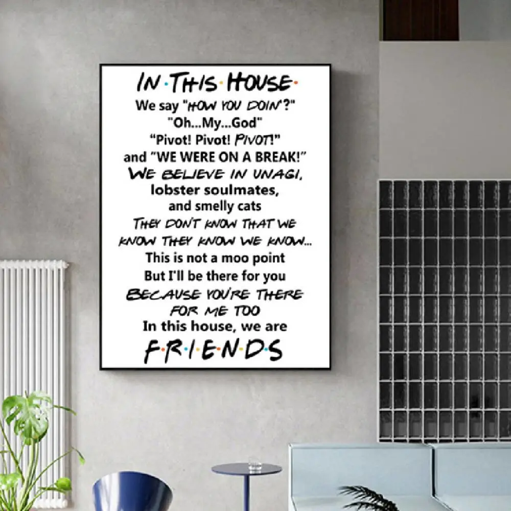 Funny Quotes Tv Poster Canvas Painting