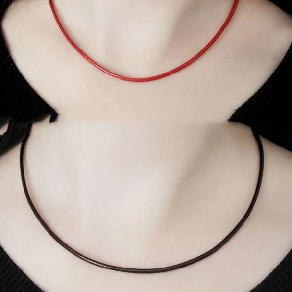 Creative Simple Leather Rope Braided Necklace