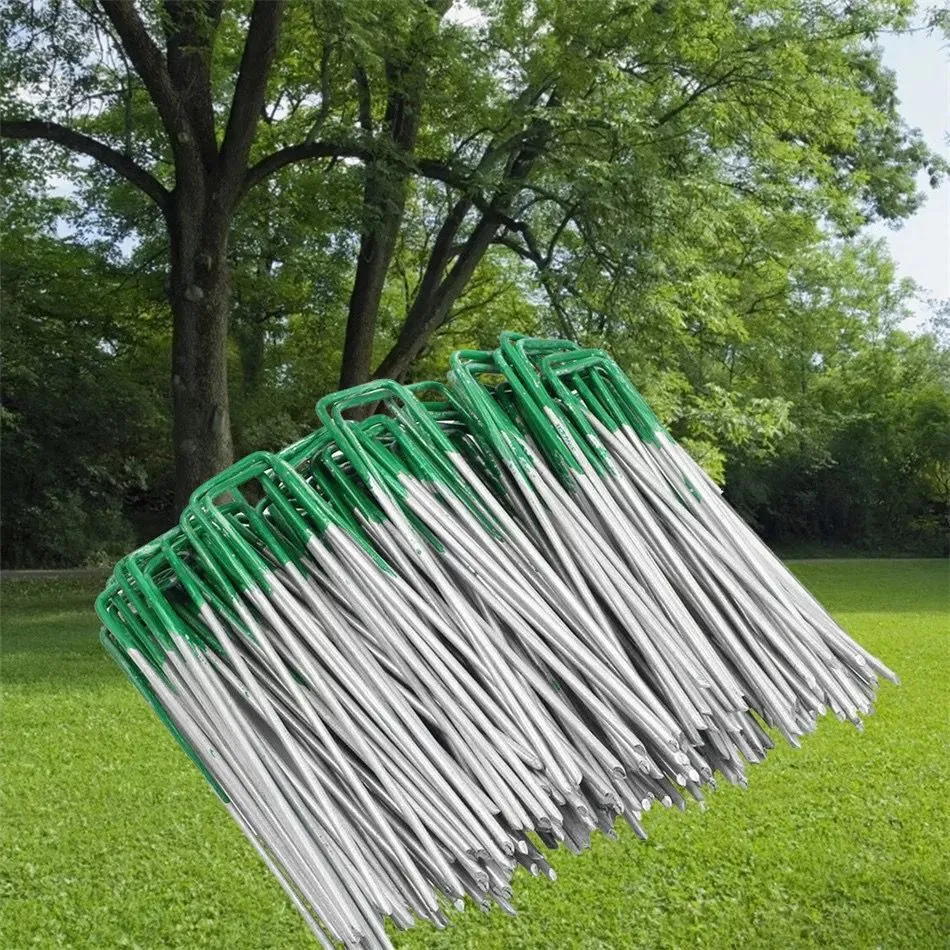 Semi-green U-shaped Turf Nail Environmental Protection Tent Nail