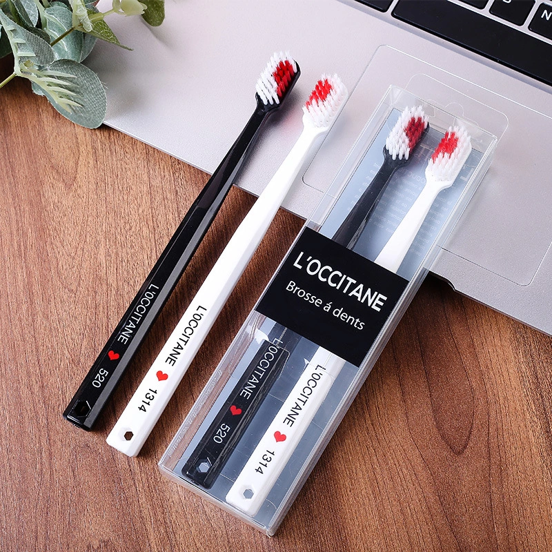 Black And White Couple Toothbrush Combination Two Gift Box Set