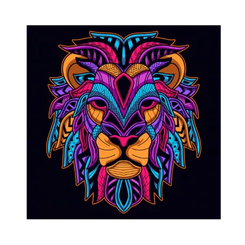 Colorful Lion