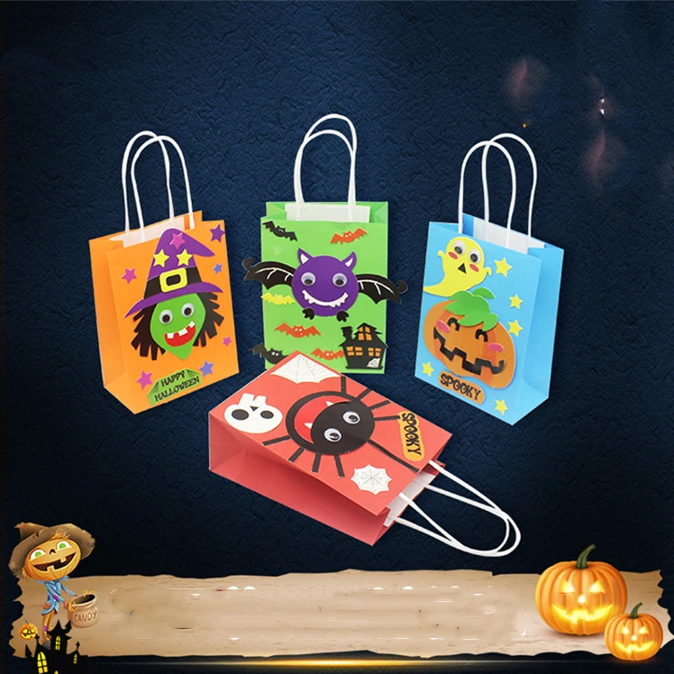 Halloween Cartoon DIY Begging Sugar Bag Handmade Material Bag