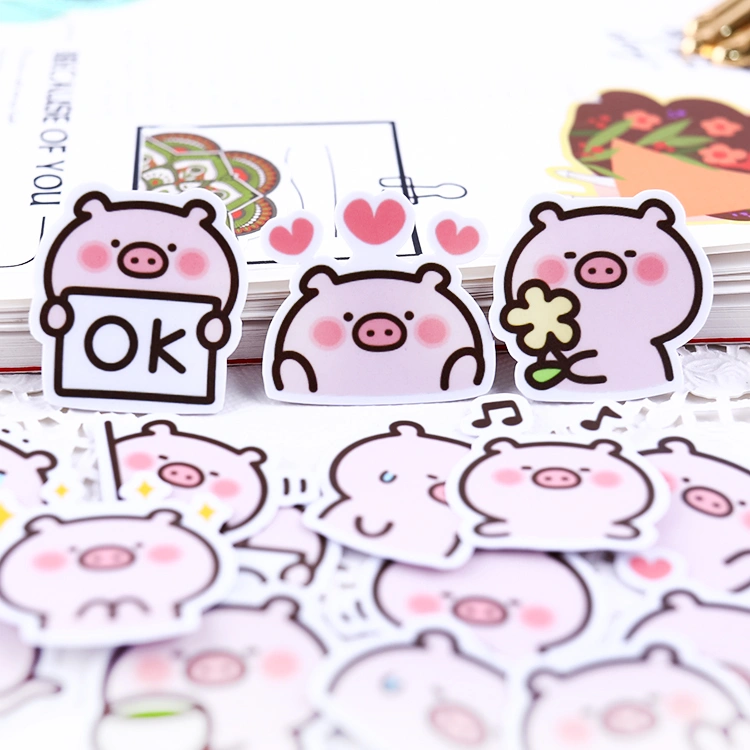 Pig Expression Hand Account Sticker Decoration Cute Cartoon