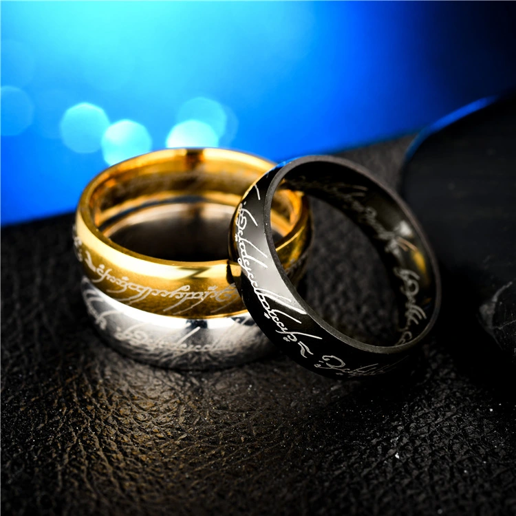 Fashion Simple Stainless Steel Couple Ring