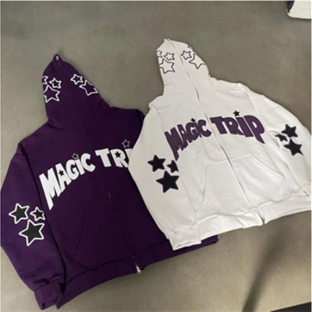 Street Hip-hop Spider Bone Stick Drill Black Sweater