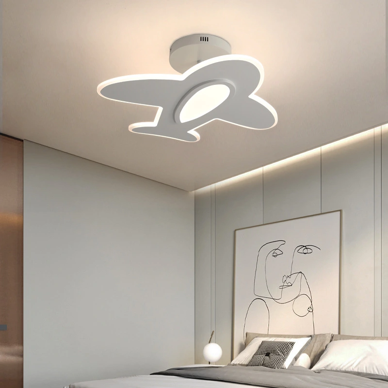 Children's Room Bedroom Led Airplane Chandelier