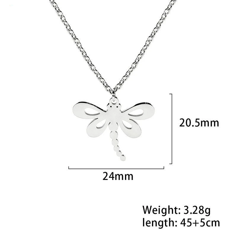 Creative Simple Ladies Animal Dragonfly Necklace
