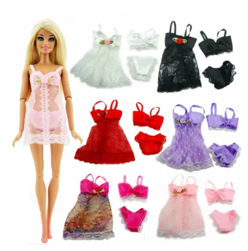 Doll Dress Up Three Piece Velcro Underwear