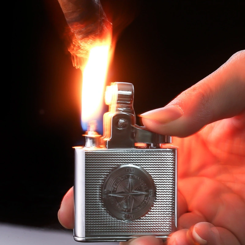 Compass Kerosene Lighter Retro Nostalgic