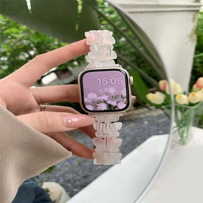 Butterfly Resin Strap For Watch Universal SE Women