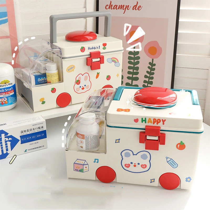 Large Capacity Cute Creative Medicine Storage Box