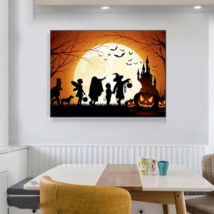 Halloween Pumpkin Diy Full Diamond 5D Diamond Painting