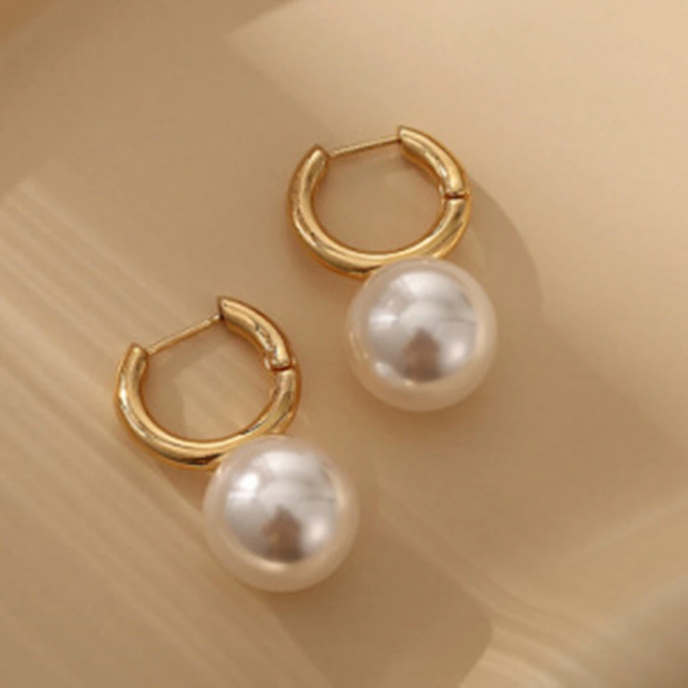 S925 Silver Needle Retro Temperament Pearl Earrings Women