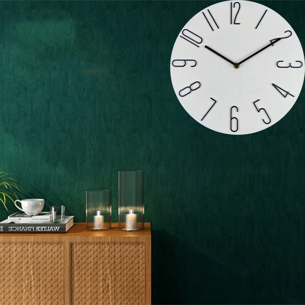 Light Luxury Decoration Glass-free Plastic Wall Clock