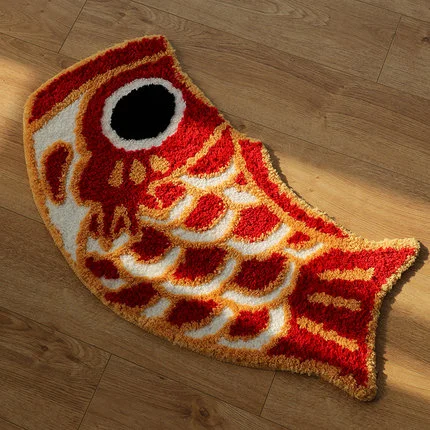 Bathroom Absorbent Floor Mat Japanese Koi