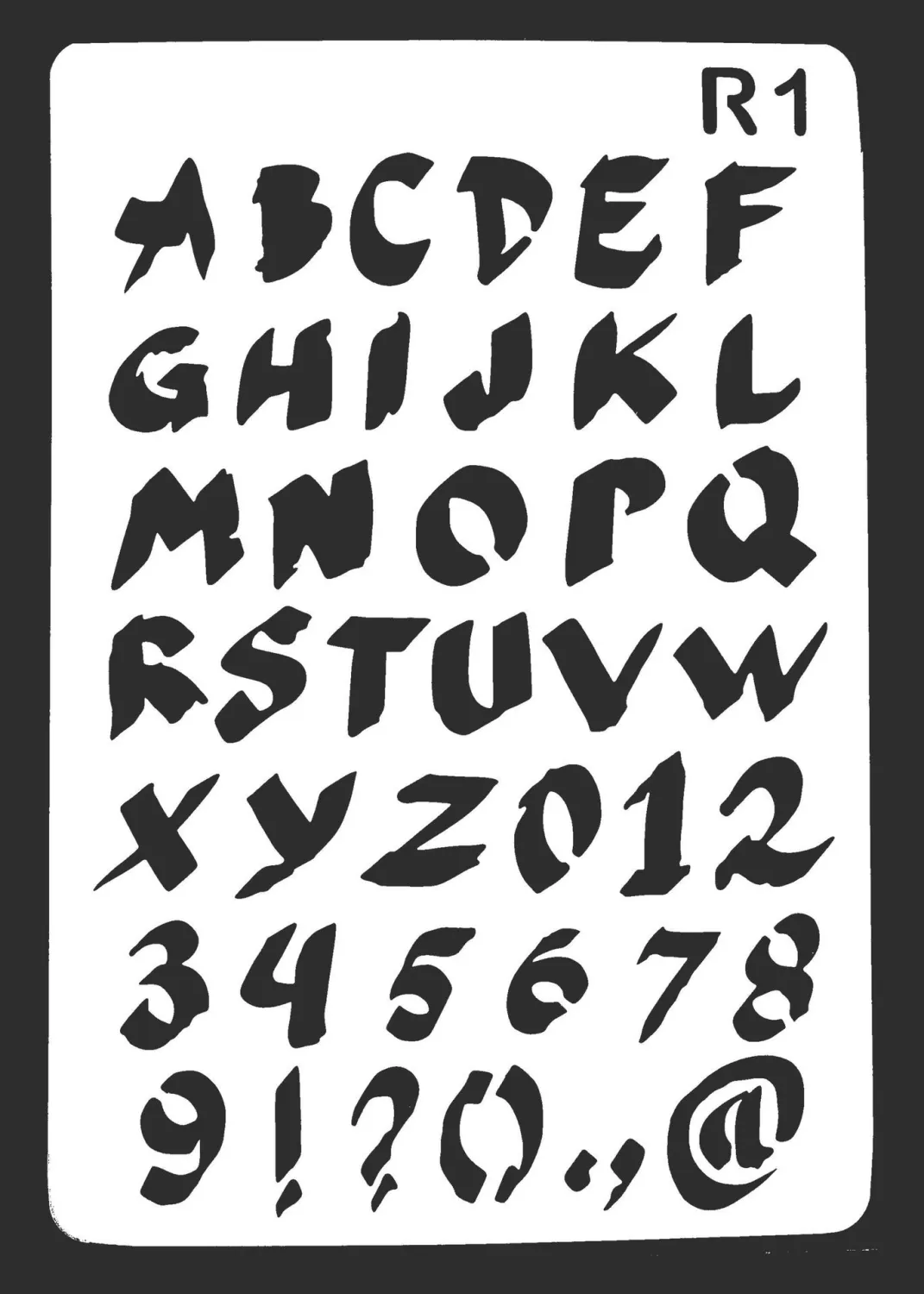 R Letter Hand Account Template Digital Drawing