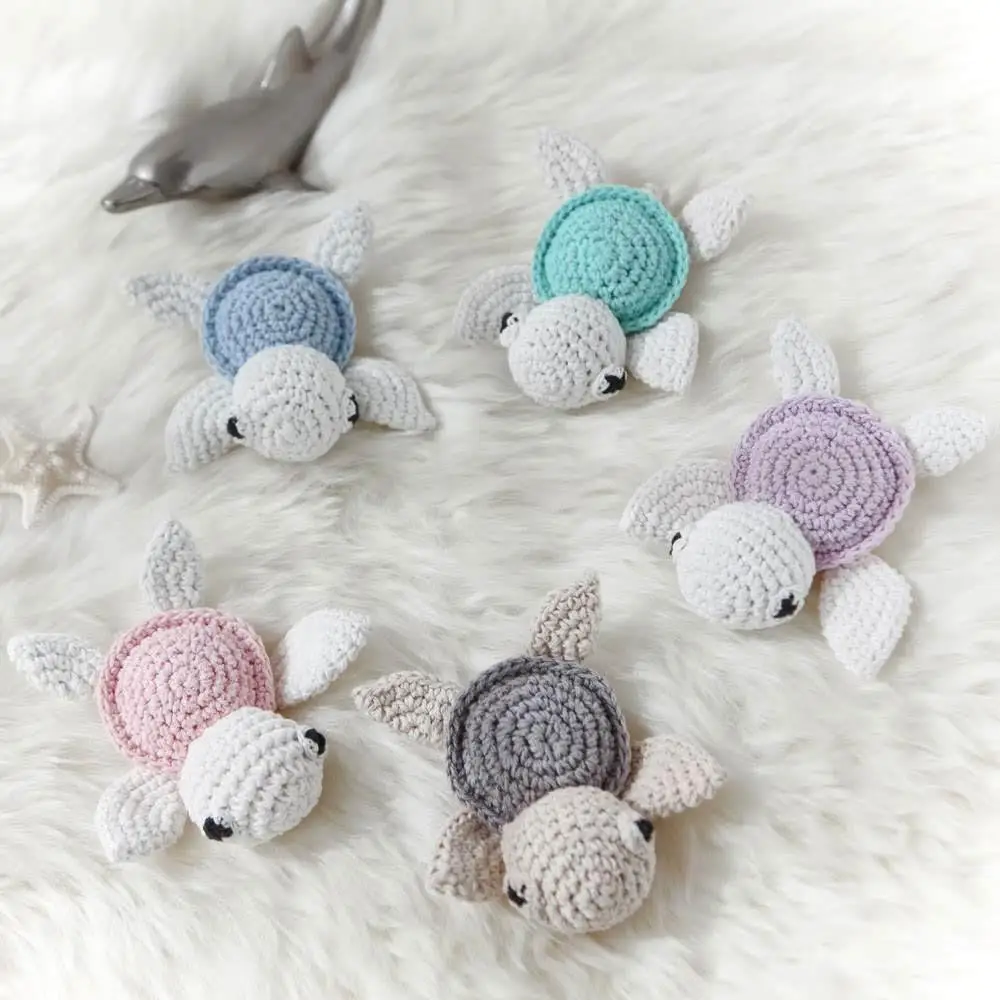 Handmade Hook Thread Turtle Pacifier Chain Baby Stroller Cute Accessories