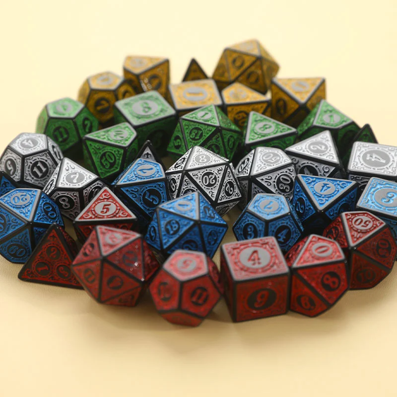 Patterned Multi-sided Dice Digital Board Game Accessories