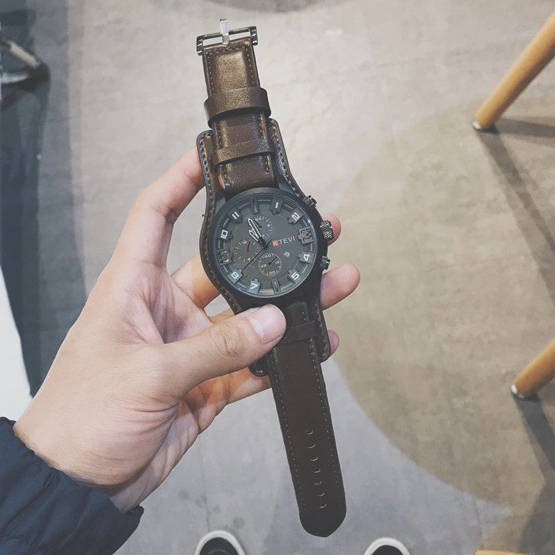 Trendy Korean Style Personality Sports Watch Men