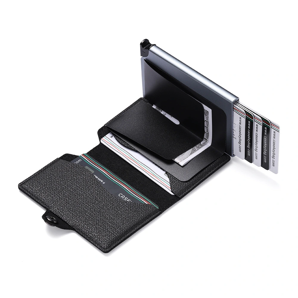 Men's Fashion Automatic Flip Card Wallet