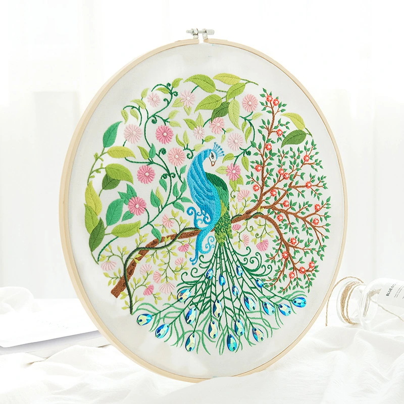 Simple Three-dimensional Ribbon Embroidery Hanging Painting