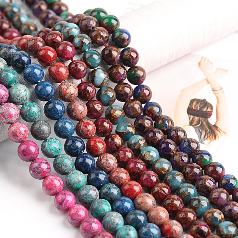 Tanzania Multicolor Round Beads Diy Jewelry Accessories