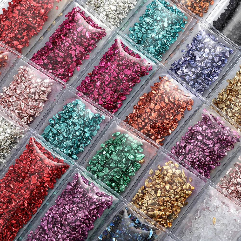 Crushed Glass Stone Resin Filler Crystal Jewelry