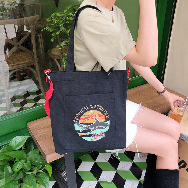 Women's Messenger Cartoon Shoulder Canvas Bag