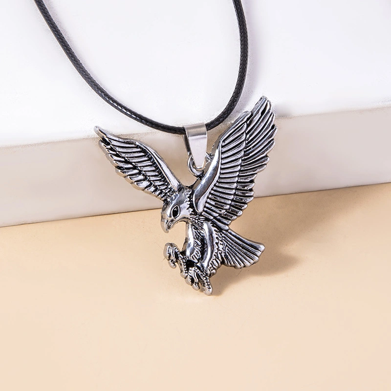 Hip Hop Bald Eagle Pendant Men Necklace