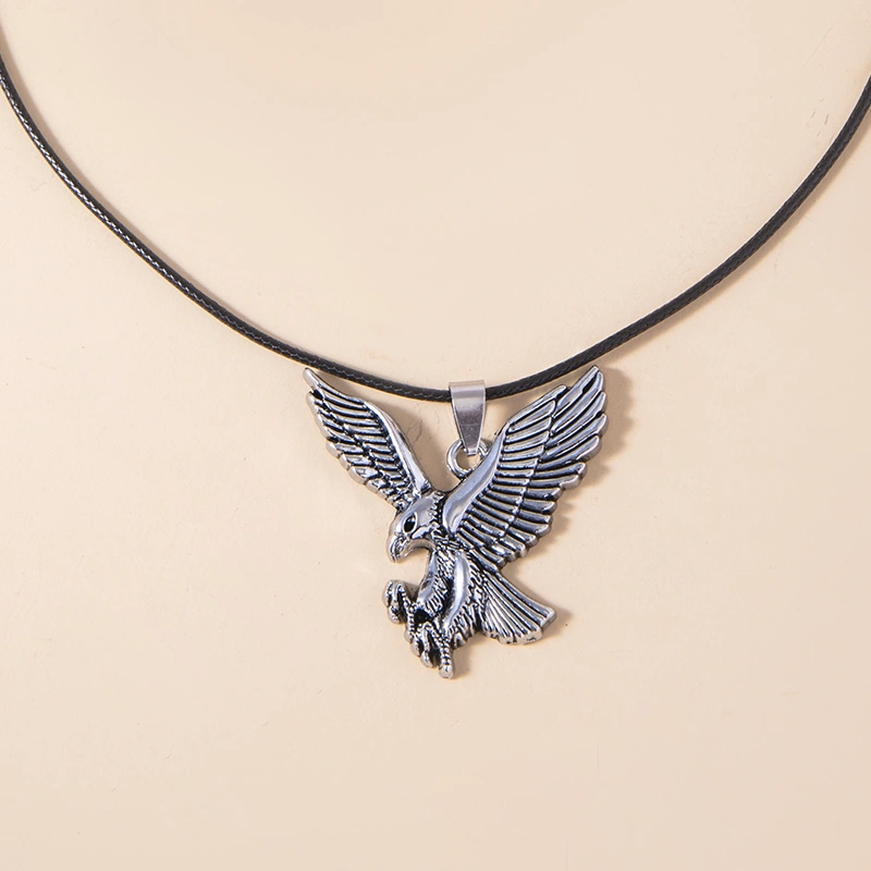 Hip Hop Bald Eagle Pendant Men Necklace