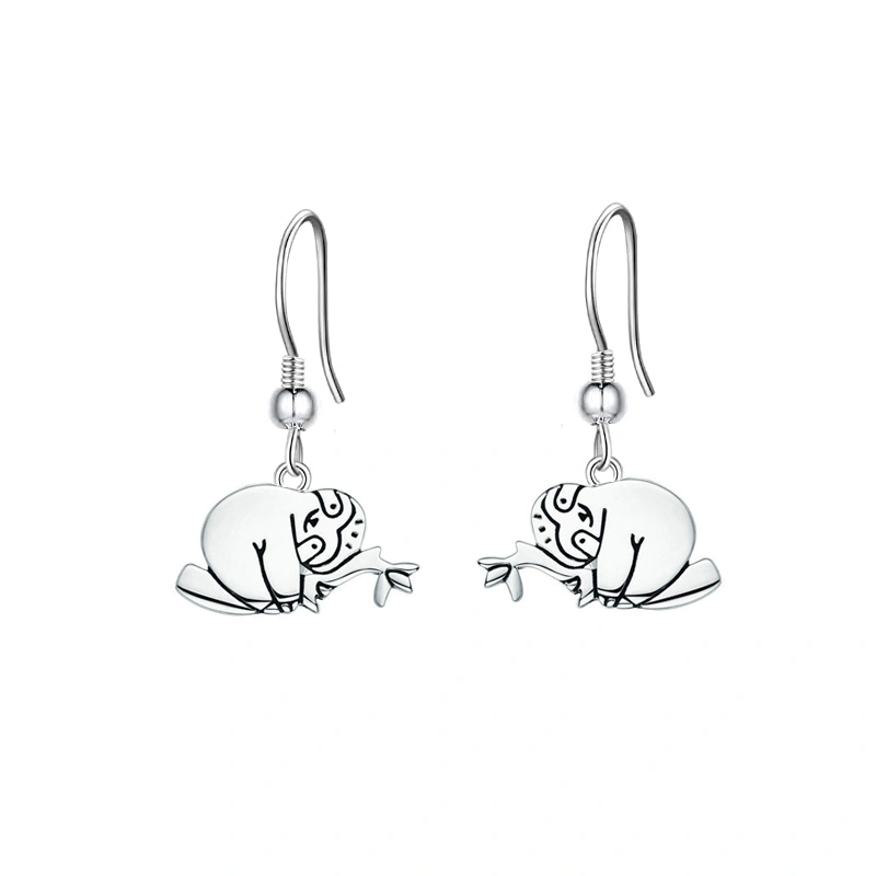 Cute Little Sloth Koala Pendant Earrings For Women