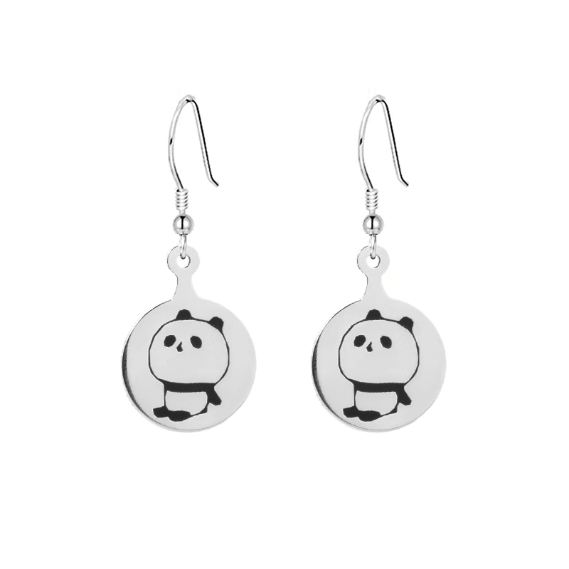 Cute Panda Dangle Earrings For Women