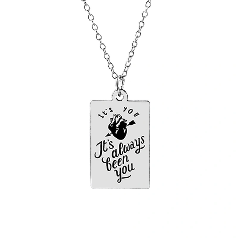 It's Always Been You Stainless Steel Pendant Necklace