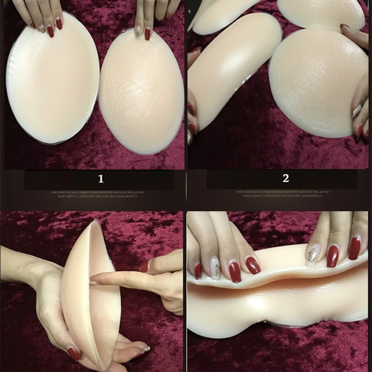 4 Pieces Of Silicone Fake Ass Buttocks Pants And Hip Pads