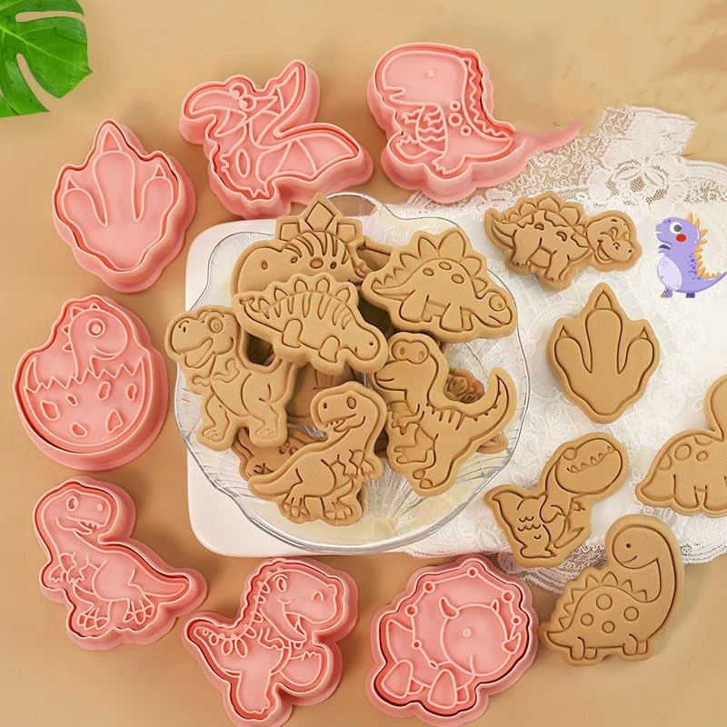 Cartoon Three-dimensional Dinosaur Shape Biscuit Mold