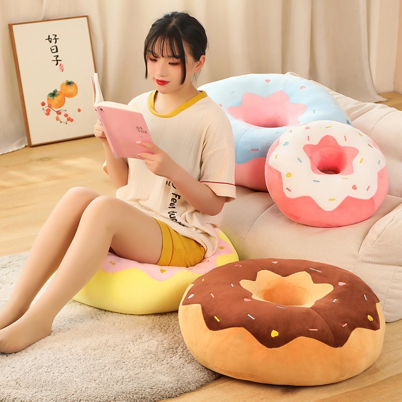 New Creative Donut Round Cushion Cartoon Floor Leisure