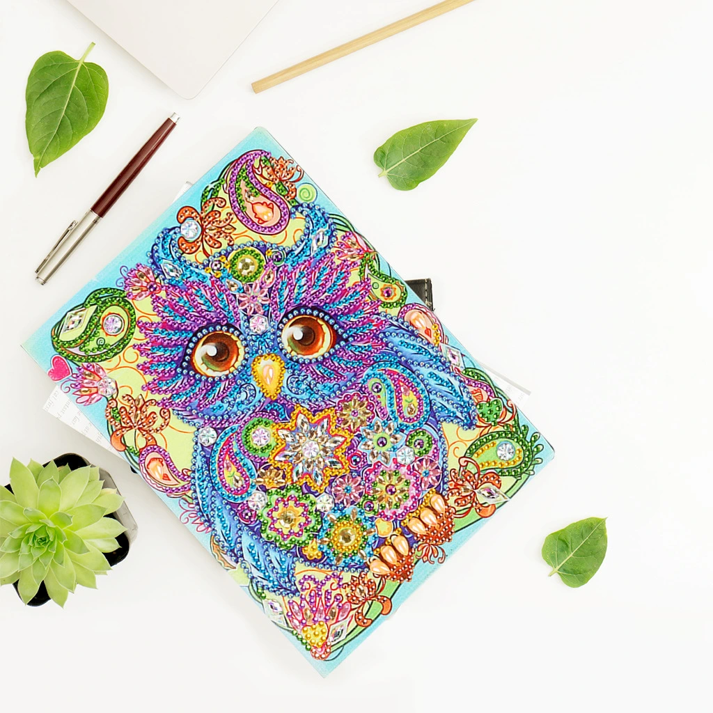 5d Diamond Painting Notebook Owl Alien Shaped Diy